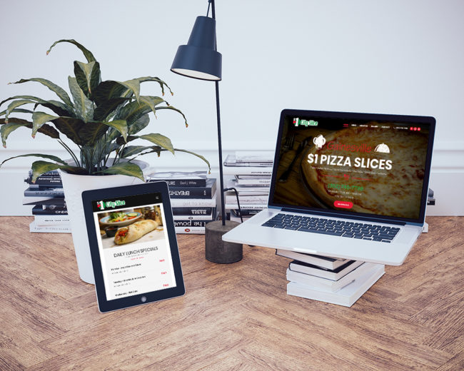 City Slice Restaurant website desgned by Ashley Carloni at Sandy Lotus Marketing.