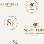Branding and logo design for Sea of Ferns, a vintage and plant decor company in Belmar, NJ.