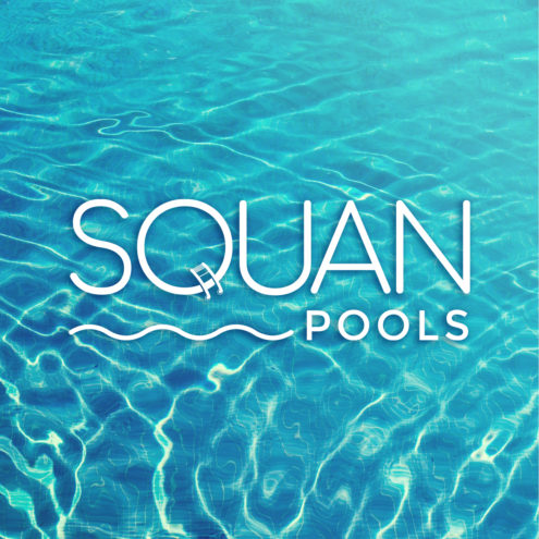 Squan Pools logo design